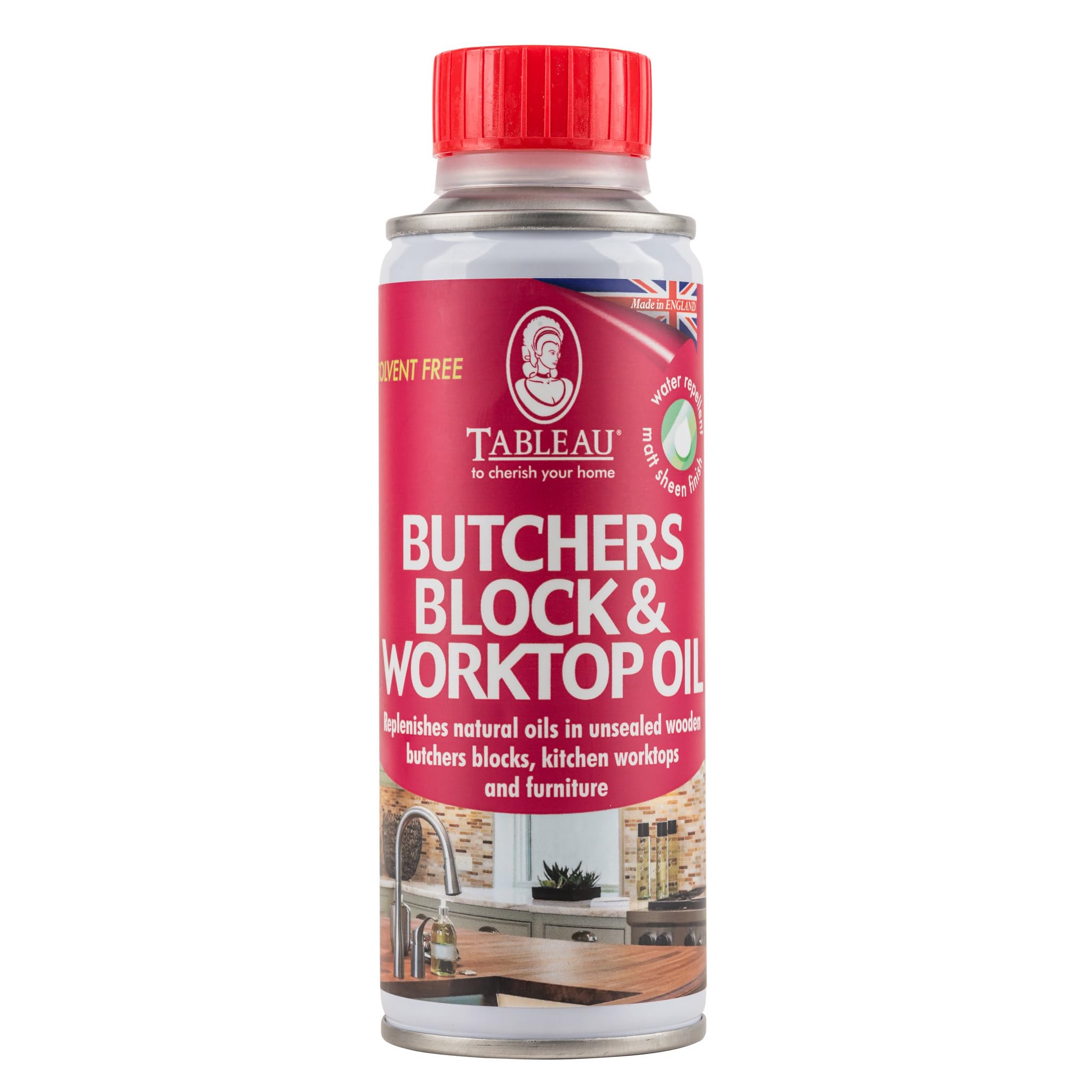 Tableau Butchers Block And Worktop Oil 200ml. Protect and Restore Wood Cutting Boards, Butcher Blocks And Countertops. Solvent Free Worktop Oil. Enhance And Protect Kitchen Worktops Matt Finish