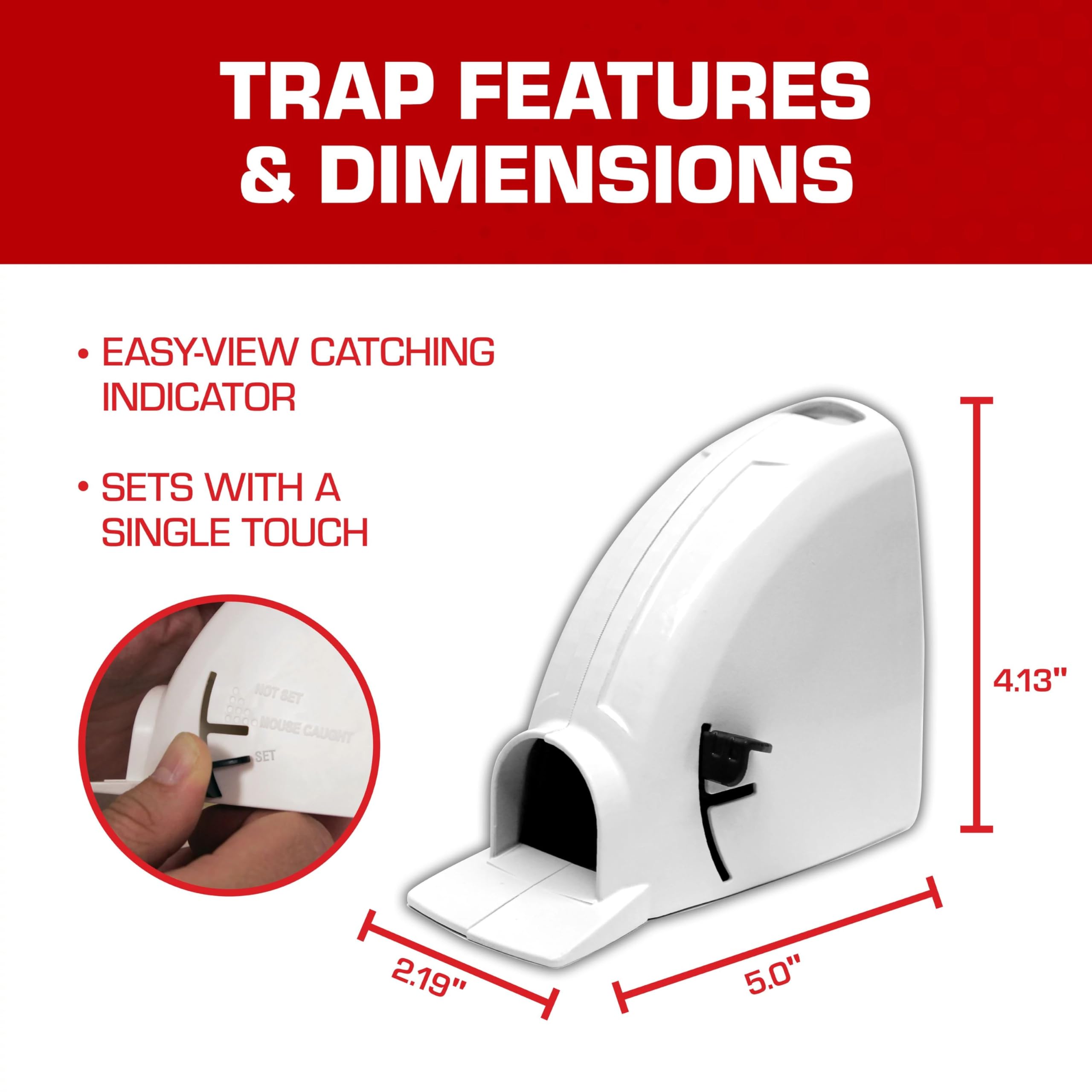 Tomcat Kill & Contain Mouse Trap, Never See a Dead Rodent Again, 2 Traps