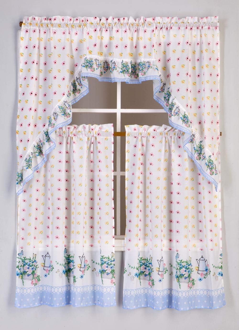 Best 3 Piece Kitchen Apple Curtain Set