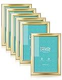 LaVie Home 4x6 Picture Frames (6 Pc, Gold) Simple