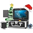 Eyoyo Underwater Fishing Camera 7 inch LCD Monitor Fish Finder Waterproof 1000TVL Fishing Camera 12pcs Infrared Lights for Lake, Boat, Ice Fishing
