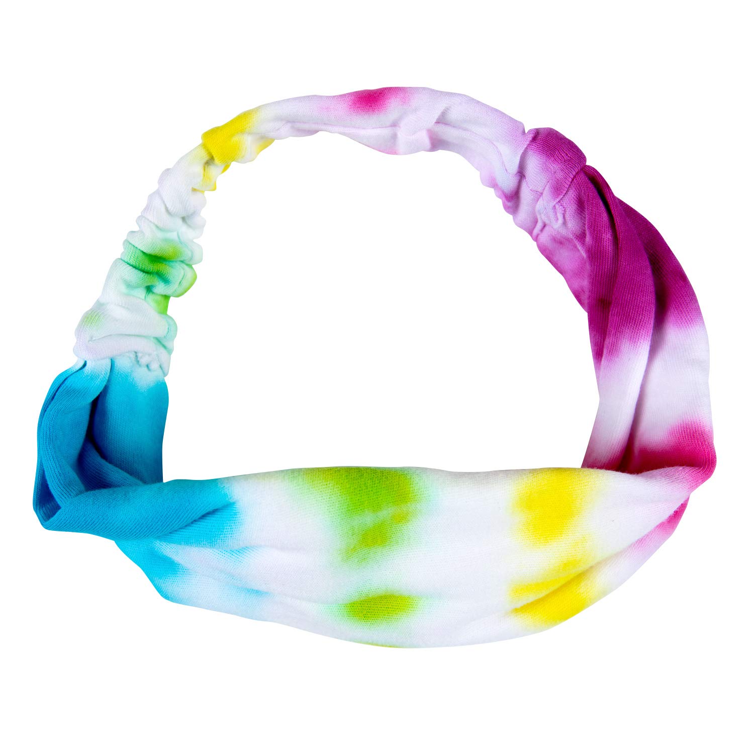 Tulip Headbands 2 Pack Tie Dye Accessory, 2 Count (Pack of 1), White