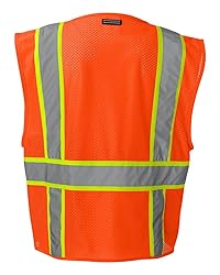 ML Kishigo Solid Front Vest With Mesh Back, Orange