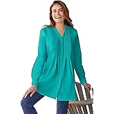 Woman Within Plus Size Perfect Pintuck Tunic