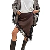 Thopavenoir Women Satin Floral Lace Trim Mini Skirts Silky Low Rise A Line Half Slip Underskirt Y2k Bodycon Short Skirt