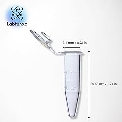 Labfuhxo 0.65mL Microcentrifuge Tubes with Snap Cap