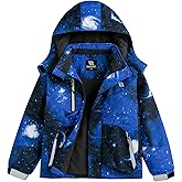 Simplee kids Boys Winter Coat Waterproof Ski Jacket Fleece Hooded Snow Warm Padded Raincoats