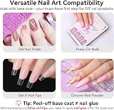 Makartt Peelable Base Coat 15ML Clear Gel Nail Coat with 2 Wooden Sticks view 5