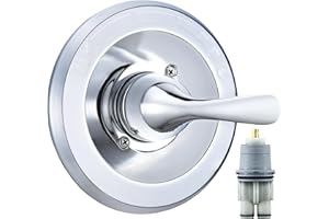 RJDIBAN Replacement for Delta Classic 13 Series Single-Function Trim Kit, T13020 Chrome Shower Handle, Fit Delta Shower Valve R10000 Series (Cartridge Included)
