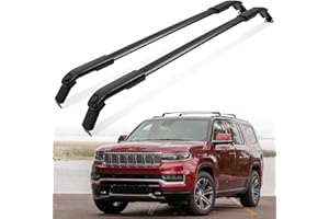 AUXPACBO Roof Rack Cross Bars Fit for Jeep Wagoneer/Grand Wagoneer/Wagoneer L/Grand Wagoneer L 2022 2023 2024 2025 Black Crossbars Luggage Carrier Bars for Bike Kayak Cargo Bar