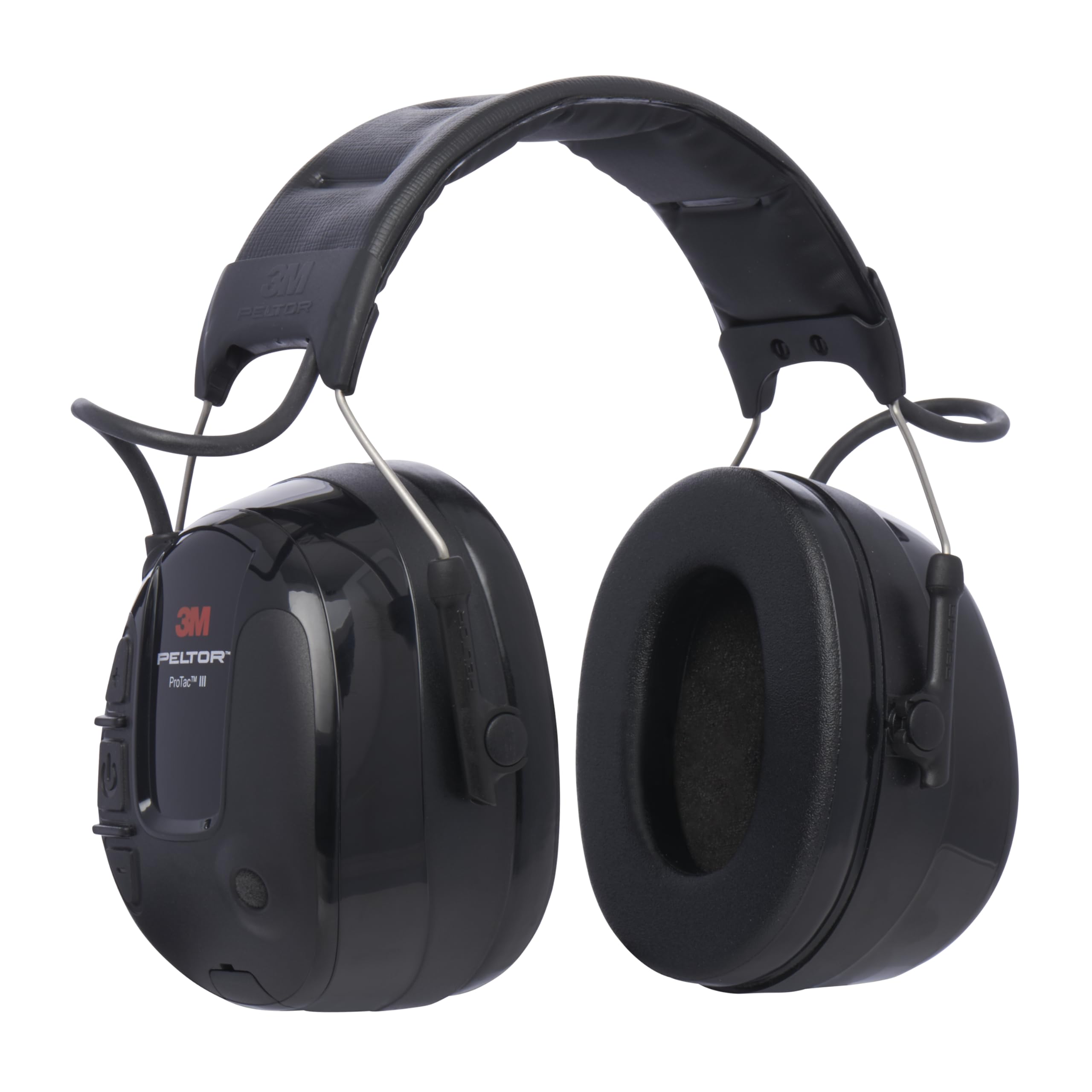 3M PELTOR ProTac III Headset, 32 dB, Black, Headband, MT13H221A