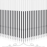 Outus 60 Pcs Ink Pen Refills 0.7 mm Black Ballpoint Pen Refills Bulk | 4.2'' Retractable Replacement Ballpoint Bulk, Ink Pen Refills for Click Spring Ball Point Pen, Back to School Office Supplies