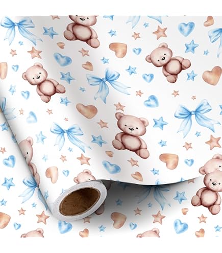 WRAPAHOLIC Carta da regalo Jumbo Baby Girl - 76,2 cm x 90,2 m