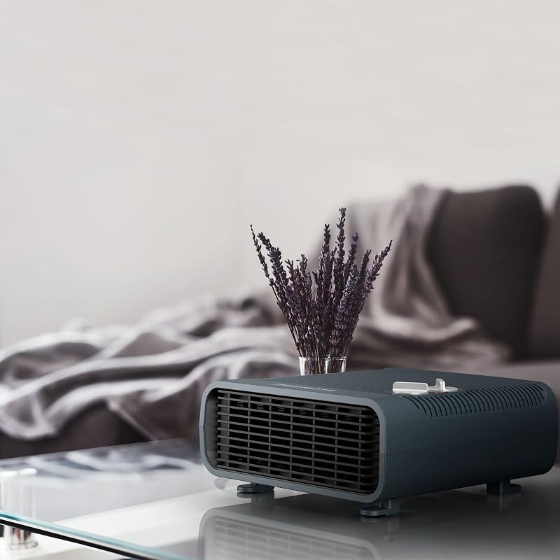 Rowenta comfort silence - aquecedor comfort compact 2400w, função silence, 2 velocidades, termostato mecânico função antigelo, ventilador de ar frio, evita superaquecimento, compacto, so5115