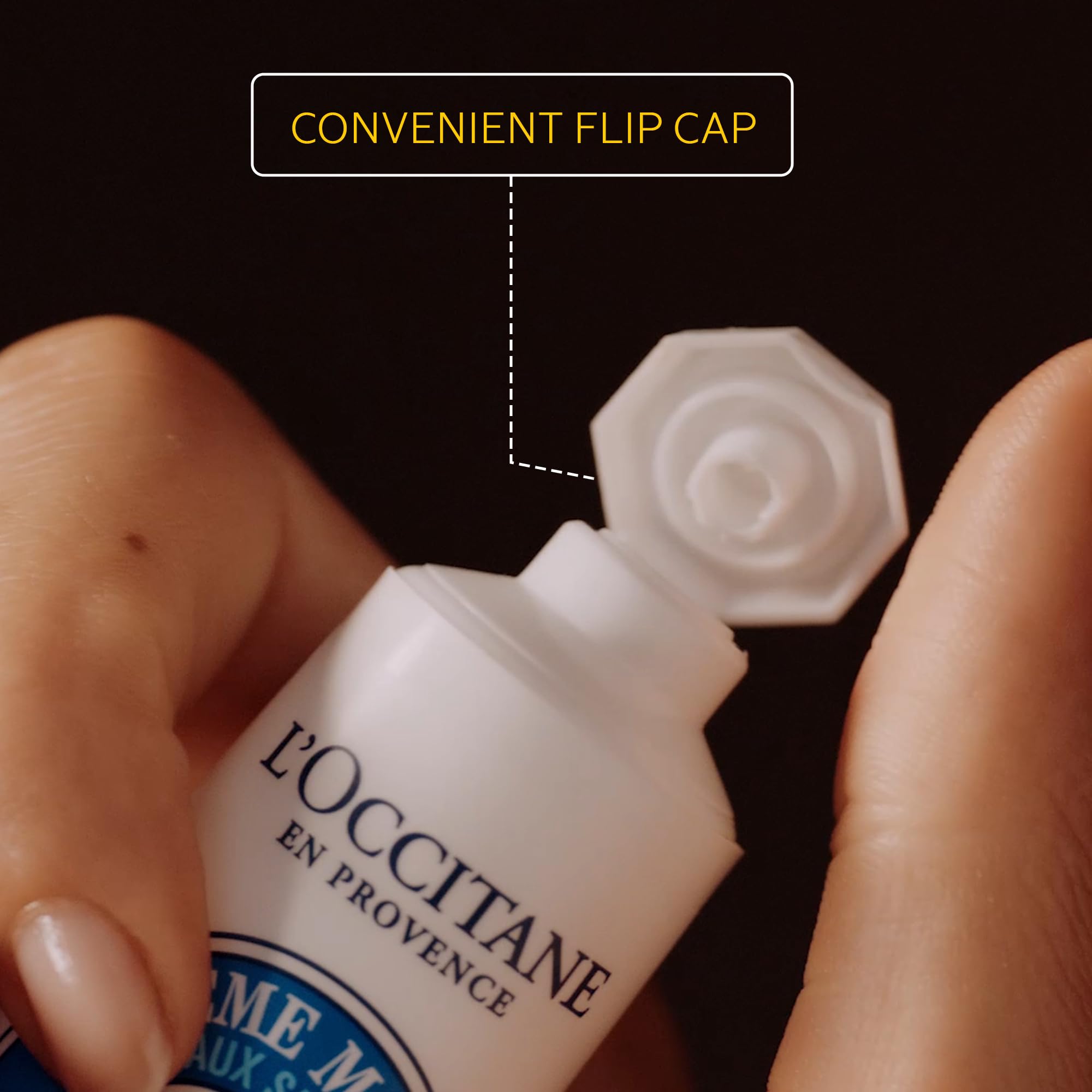L'Occitane Shea Mani Pedi Set: Soften, Moisturize and Comfort Skin, Set Includes Shea Butter Hand Cream, Foot Cream, Nail & Cuticle Oil, Gift Set