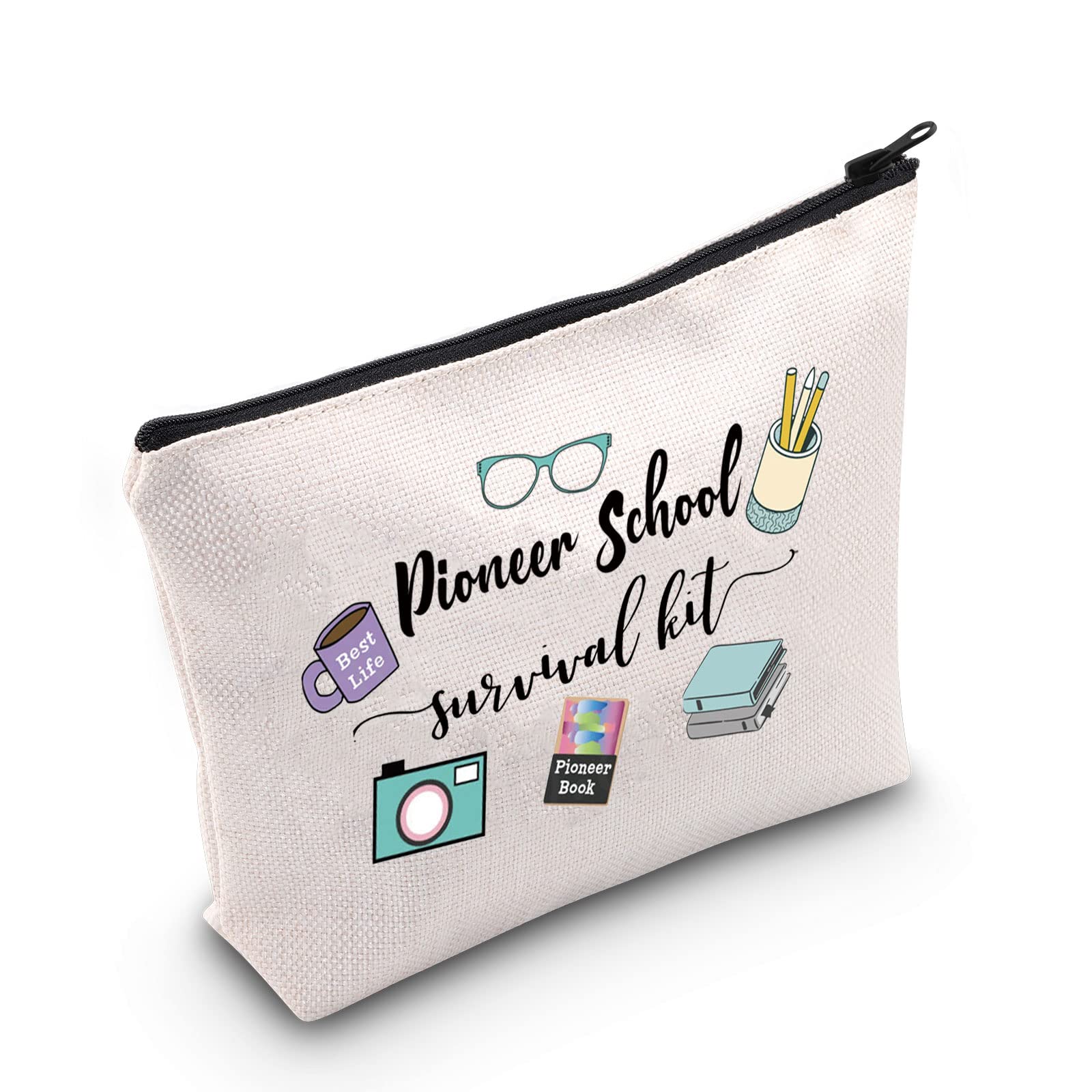 JW Gift Pioneer School Gift for Pioneers JW Witnesses Best Life Pioneer School Survival Kit Travel Zipper Cosmetic Bag Gift for Student (Pioneer School Survival kit UK)