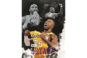 Print'N'Art Basketball Kobe Bryant Poster for Boys Room Decor with 12x16 Inches Set of 1 | Vibrant Wall Art Prints for Boys Room Decor (BP7, 12X16 Inches)