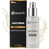 Evalectric Argan Oil Hair Serum - For Dry, Damaged, Frizzy Hair - 2 Fl Oz | Hair Straightening and Shine Serum - Addresses Frizz - Contains Aloe Vera &amp; Vitamin E