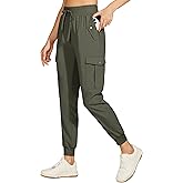 Willit Women's Hiking Pants Cargo Joggers Lightweight Quick Dry Athletic Workout Travel Casual Pants Pockets