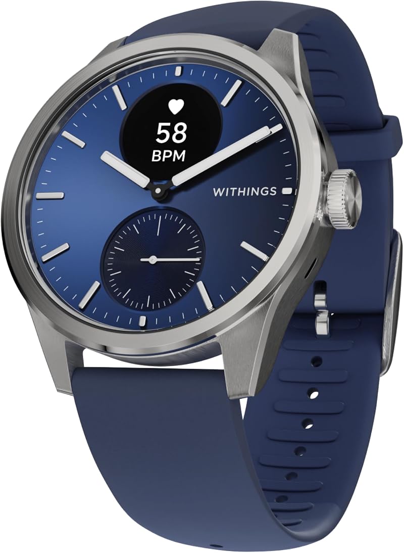 Withings ScanWatch 2 Heart Health Hybrid Smartwatch 42mm Blue