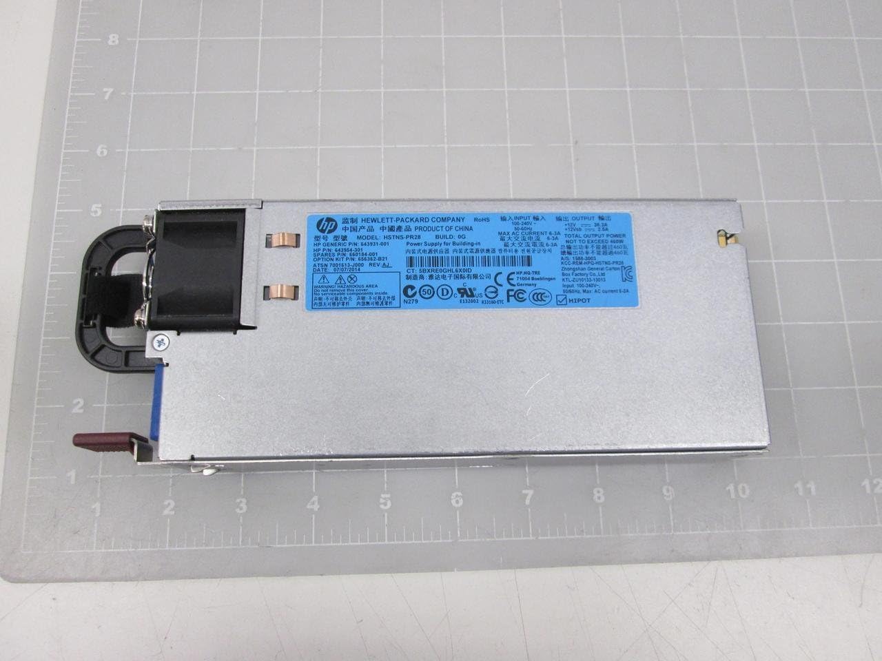 Amazon Com Hp 660184 001 460w 1u He Power Supply Computers Accessories