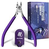 RUITOOL Model Nippers for Beginners, 4.7" Single Blade Nipper for Gunpla | Ultra-Thin CRV Single-Edge Gundam Model Tools, Precise Sprue Cutter, Non-Slip Grip, for Plastic Model Kits Repair and Fix