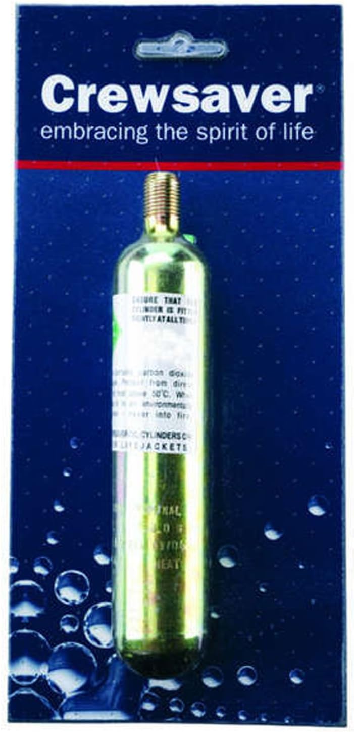 Crewsaver Boating and Sailing - 33g 150n Lifejacket Replacement Cylinder - Supplied with Fitting Instructions