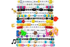 KANDI BAR 'Good Vibes' Collection (13 Rave Bracelets)