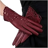 FIORETTO Womens Genuine Leather Driving Gloves Touchscreen Unlined Sheepskin Ladies Driving Gloves Thin W160020