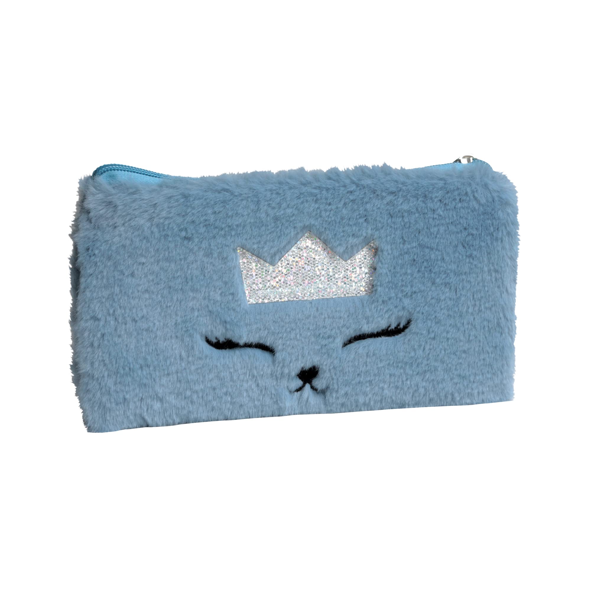 Exacompta - 990488E – Flat Fur Pencil Case – 22 x 11 cm – Random Colour
