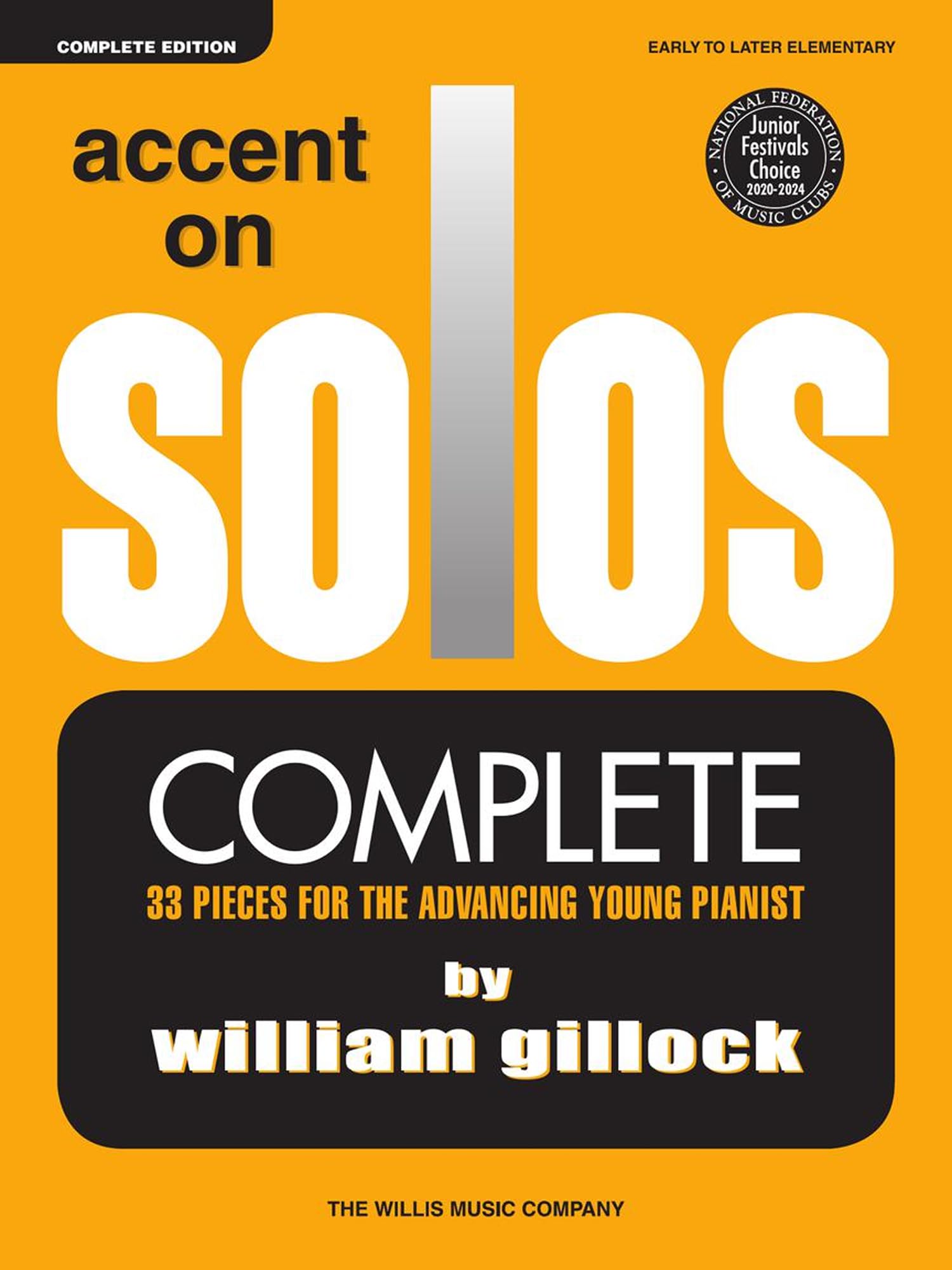 Gillock William Accent on Solos Complete Early to Later Elementary PF