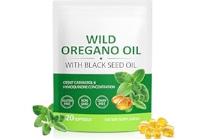 MXCZBSM Oregano Oil Softgels Organic, 2 in 1 Oil of Oregano with Black Seed Oil 120 Count, Oregano Oil Supplement Capsules, Organic Oil of Oregano Extract, Non-GMO, Gluten Free