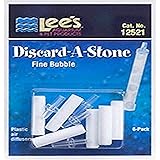 Lee's Pet Products ALE12521 6-Pack Discard a Stone Disposable Air Diffuser for Aquarium Pump, Fine