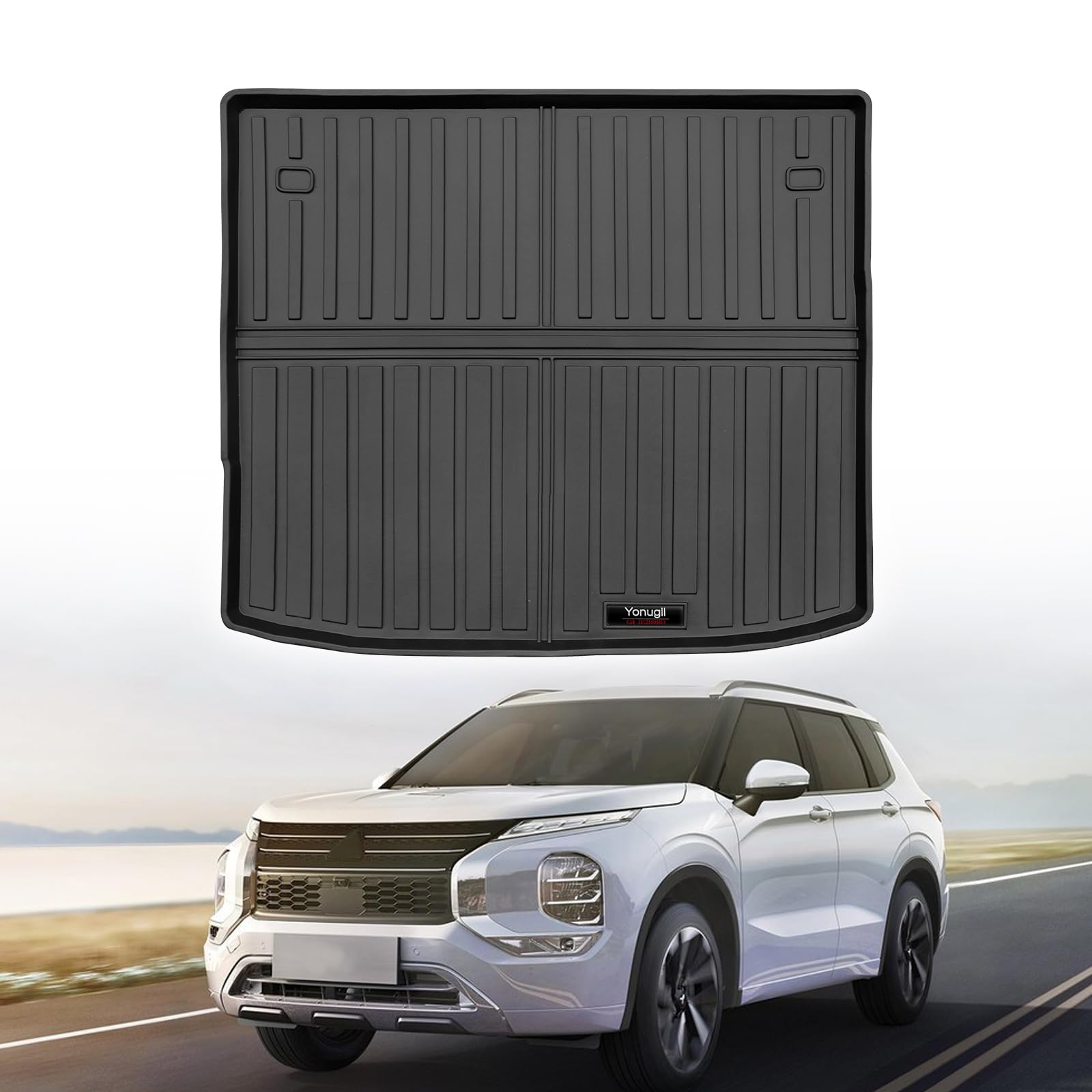 Photo 1 of Custom for 2022-2025 Mitsubishi Outlander 5 Seater Cargo Mats Trunk Liner All Weather TPE Protection Mat Accessories (Not for PHEV or Sport Models)