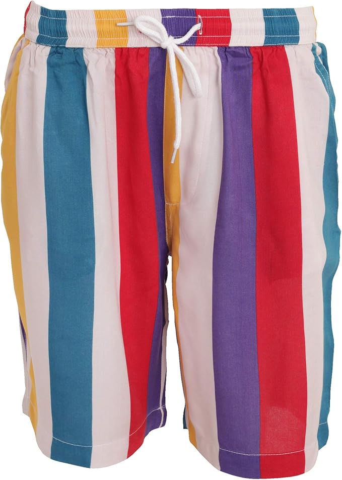 retro striped shorts