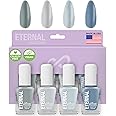 Eternal Gray Nail Polish Set for Women (MINIMALIST) - Light Nail Polish Set for Girls - Lasting & Quick Dry Natural Nail Polish Kit for Home DIY Manicure & Pedicure - Made in USA, 13.5mL (Set of 4)