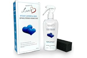 Excelsior Bycast Leather & Vinyl Cleaner & Conditioner for Furniture includes 250 ml spray bottle & sponge - Cleans & Conditi