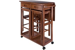 Winsome Wood Suzanne Kitchen, Square, Teak
