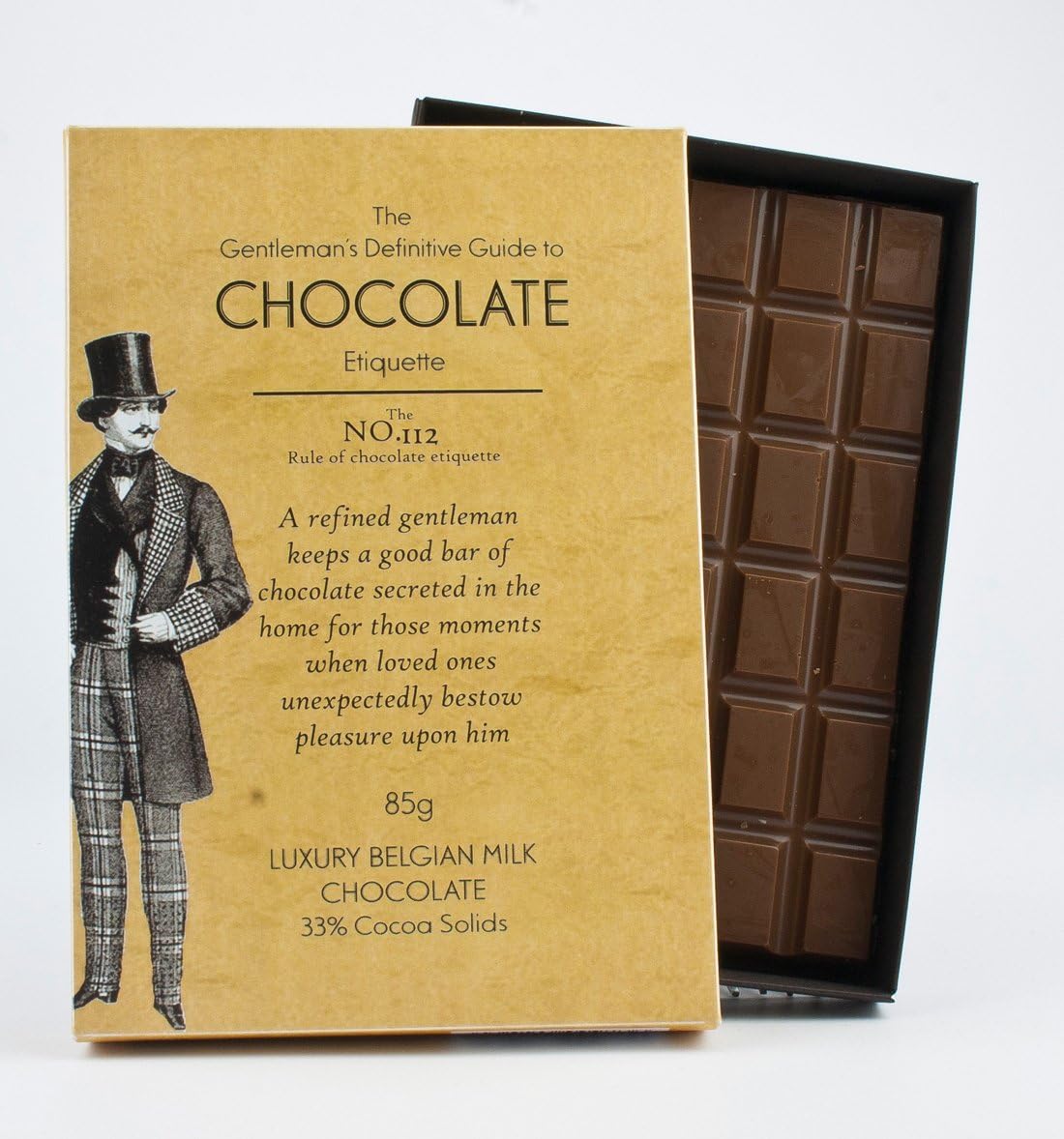 Funny Birthday Boxed Chocolate Gift Thank You Card Silly Pesents for Girlfriend Wife Friend Women Gentlemans Etiquette Boxed Belgian Milk Chocolate Greeting for Her GTQ112