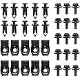 Engine Cover Push Rivets C67 45PCs Universal Engine Splash Shield Fastener Kit - Bumper Fender Liner Retainer Clips Universal Retainer Clips