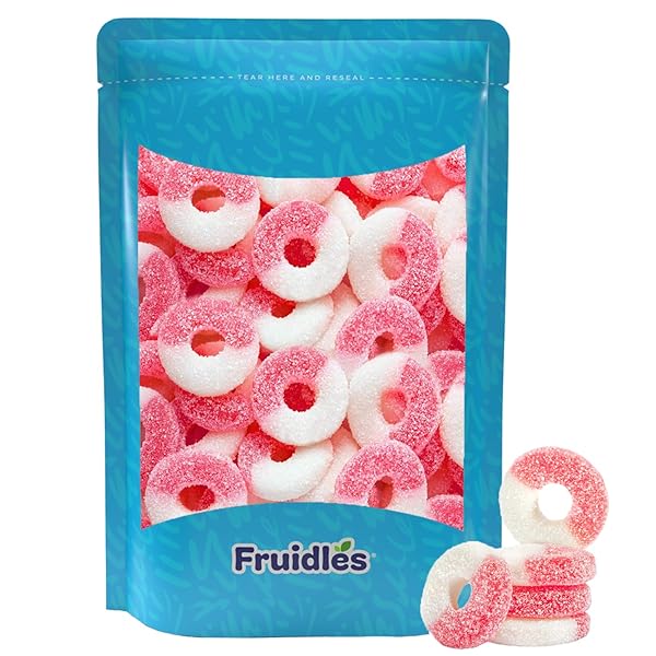 FRUIDLES WATERMELON GUMMI RINGS CANDY, ASSORTED FRUIT FLAVORS...