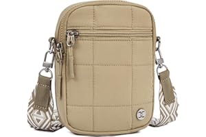 Telena Puffer Small Crossbody Bags for Women Cell Phone Purse Cross Body Bag