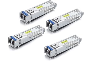 10Gtek 1.25G SFP Transceiver 1000Base-LX 1310nm SMF up to 10 km for Cisco GLC-LH-SMD, Meraki MA-SFP-1GB-LX10, Ubiquiti UniFi 