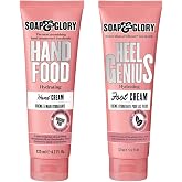 Soap &amp; Glory Hand &amp; Foot Care Duo &ndash; Hand Food Hand Cream (125ml) &amp; Original Pink Heel Genius Foot Cream (4.2 oz) &ndash; Hydrating Moisturizers for Dry Hands &amp; Feet