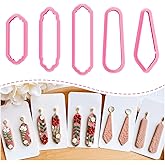 Keoker Clay Cutters, Polymer Clay Cutters, Long Dangle Shape Polymer Clay Cutter Set (5PCS A)