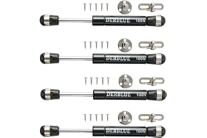 DerBlue 4-Pack 8inch 100N/25lb Gas Struts for Cabinets - Professional Cabinet Shocks and Gas Struts