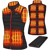 Cubovie Women's Lightweight Heated Vest with Battery Pack Warming Heated Vest for Women