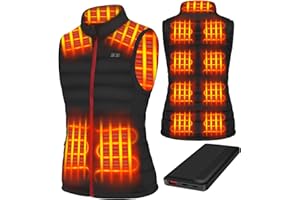 Cubovie Women's Lightweight Heated Vest with Battery Pack Warming Heated Vest for Women