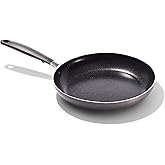OXO 10” Non-Stick Every Day Frying Pan, BPA-Free Comfort Grip Silicone Handle, Dishwasher & Oven Safe, PFAS-Free Ceramic Skillet, Black
