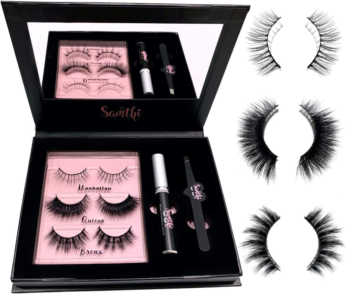 Eyelashes | Natural & Dramatic Reusable Eyelashes r ● Handmade Up to 20 Wear (Samthi)